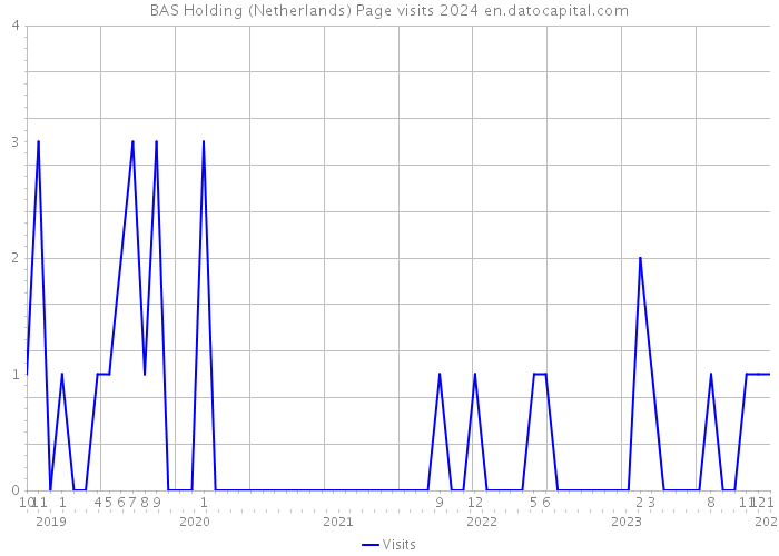 BAS Holding (Netherlands) Page visits 2024 