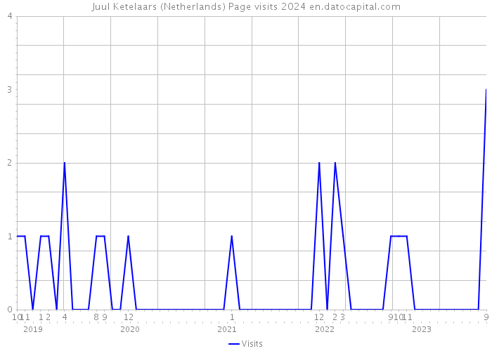 Juul Ketelaars (Netherlands) Page visits 2024 