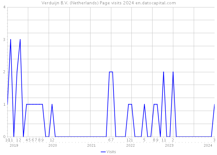 Verduijn B.V. (Netherlands) Page visits 2024 