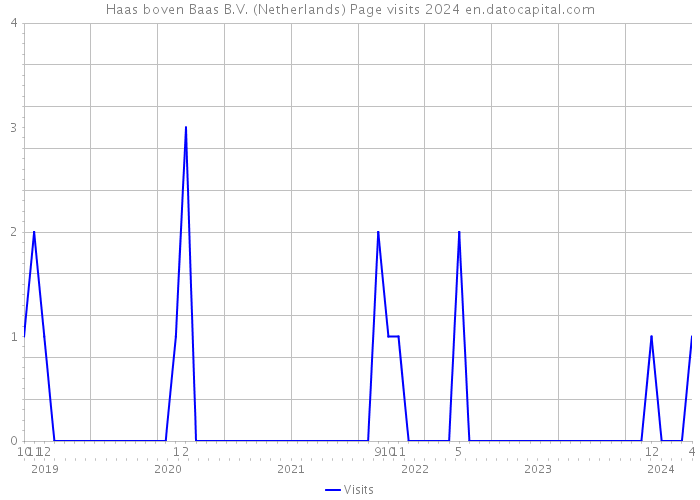 Haas boven Baas B.V. (Netherlands) Page visits 2024 