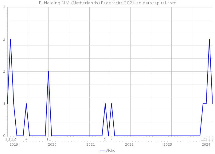 P. Holding N.V. (Netherlands) Page visits 2024 