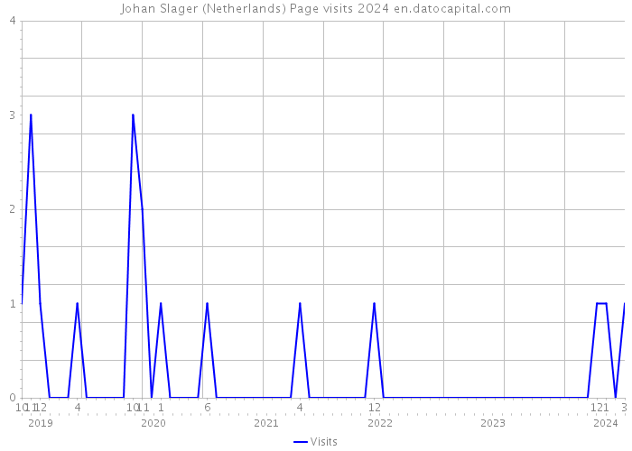 Johan Slager (Netherlands) Page visits 2024 