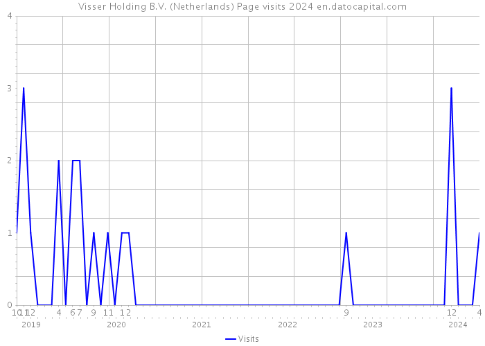 Visser Holding B.V. (Netherlands) Page visits 2024 