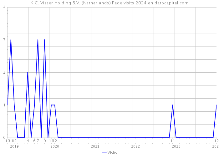 K.C. Visser Holding B.V. (Netherlands) Page visits 2024 