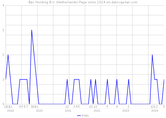 Bax Holding B.V. (Netherlands) Page visits 2024 