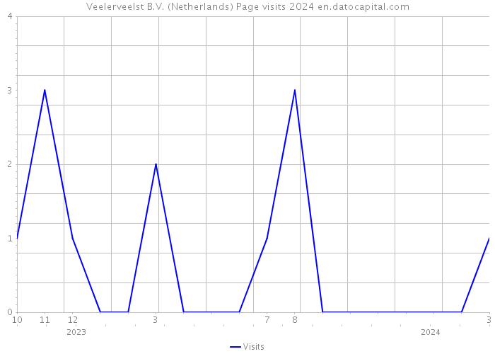 Veelerveelst B.V. (Netherlands) Page visits 2024 