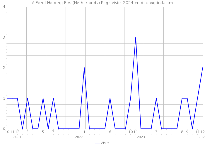 à Fond Holding B.V. (Netherlands) Page visits 2024 