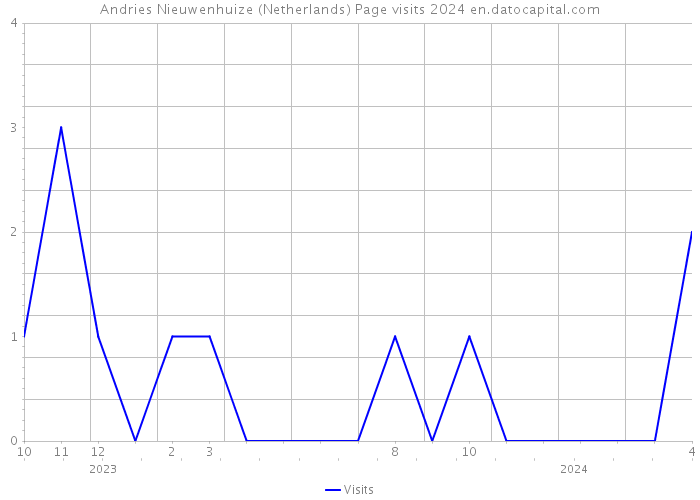 Andries Nieuwenhuize (Netherlands) Page visits 2024 