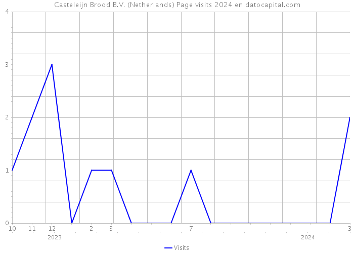 Casteleijn Brood B.V. (Netherlands) Page visits 2024 