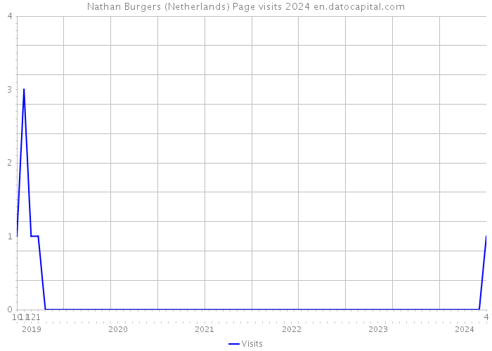 Nathan Burgers (Netherlands) Page visits 2024 