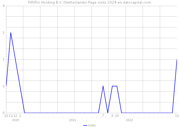 PiRiPiri Holding B.V. (Netherlands) Page visits 2024 