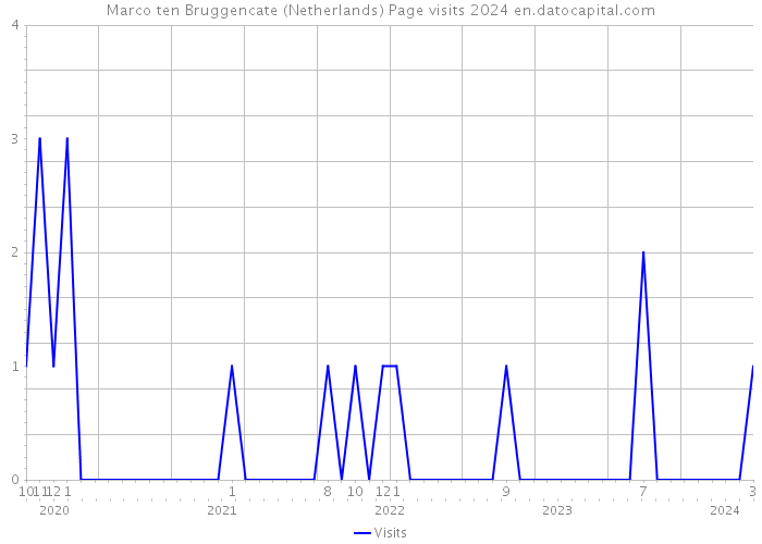 Marco ten Bruggencate (Netherlands) Page visits 2024 
