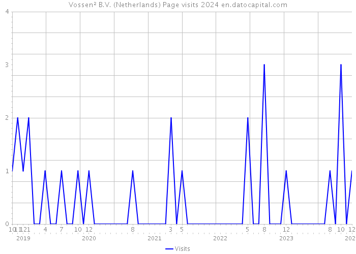 Vossen² B.V. (Netherlands) Page visits 2024 