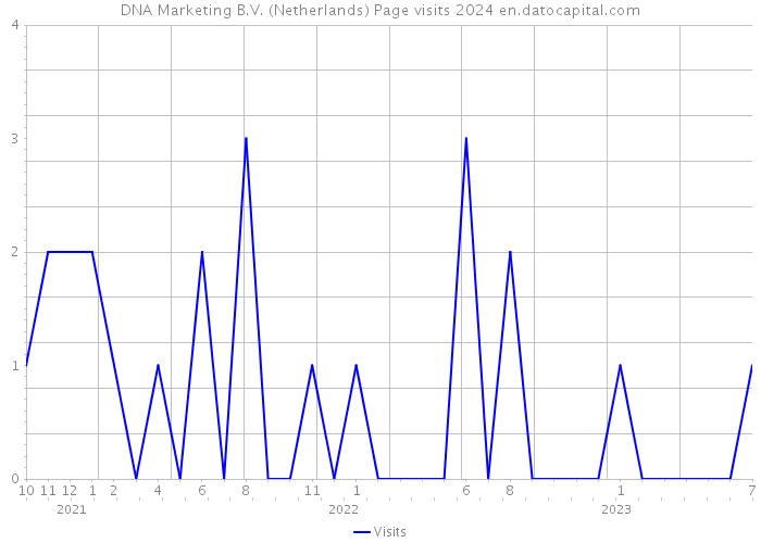 DNA Marketing B.V. (Netherlands) Page visits 2024 