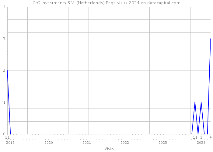 GtG Investments B.V. (Netherlands) Page visits 2024 