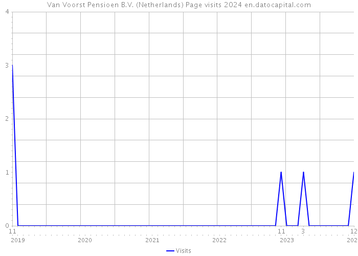 Van Voorst Pensioen B.V. (Netherlands) Page visits 2024 