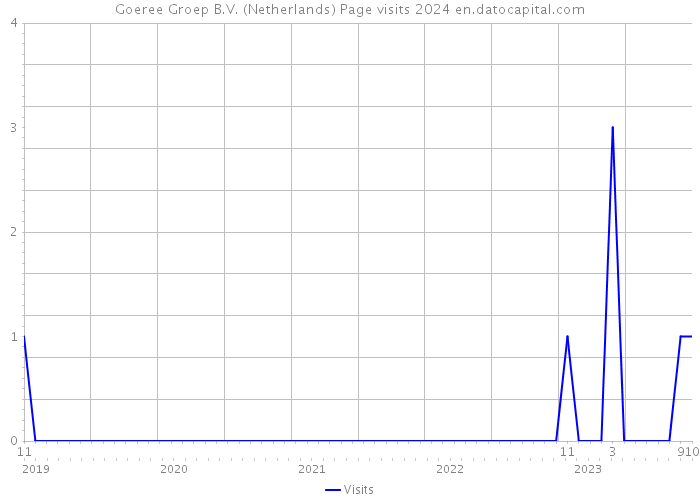 Goeree Groep B.V. (Netherlands) Page visits 2024 