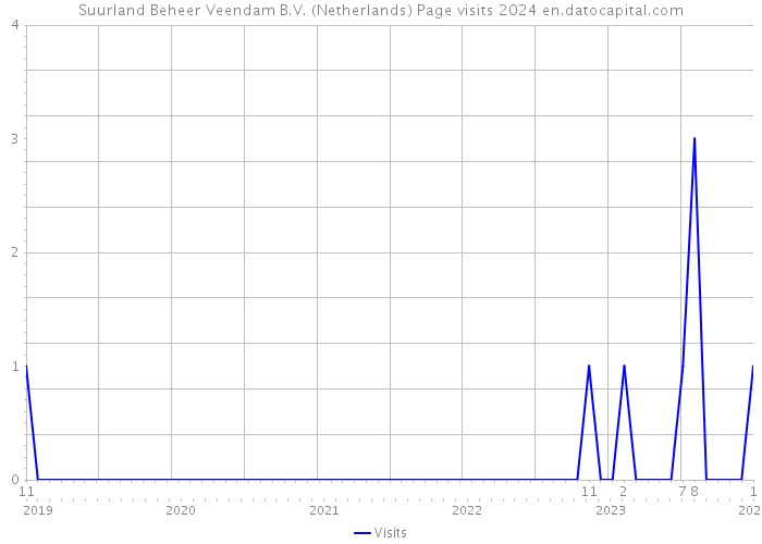 Suurland Beheer Veendam B.V. (Netherlands) Page visits 2024 