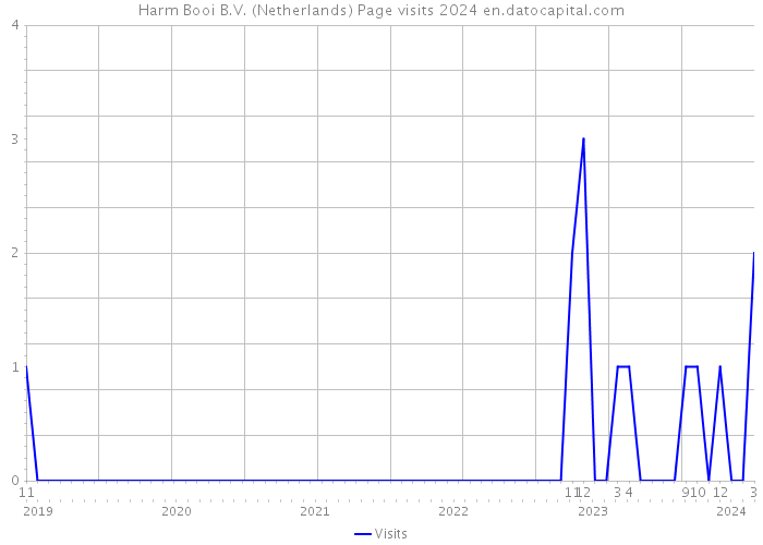 Harm Booi B.V. (Netherlands) Page visits 2024 