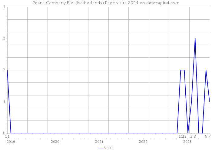 Paans Company B.V. (Netherlands) Page visits 2024 