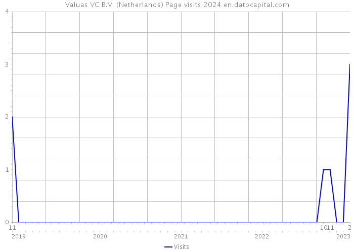 Valuas VC B.V. (Netherlands) Page visits 2024 