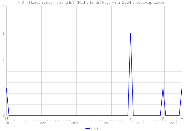 M & H Handelsonderneming B.V. (Netherlands) Page visits 2024 