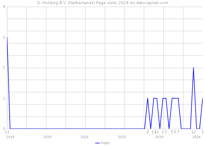 O. Holding B.V. (Netherlands) Page visits 2024 