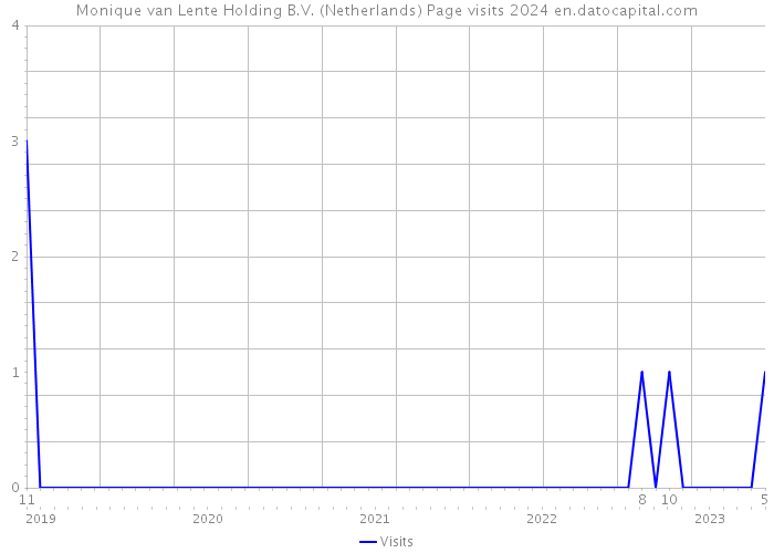 Monique van Lente Holding B.V. (Netherlands) Page visits 2024 