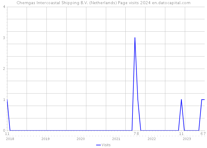 Chemgas Intercoastal Shipping B.V. (Netherlands) Page visits 2024 