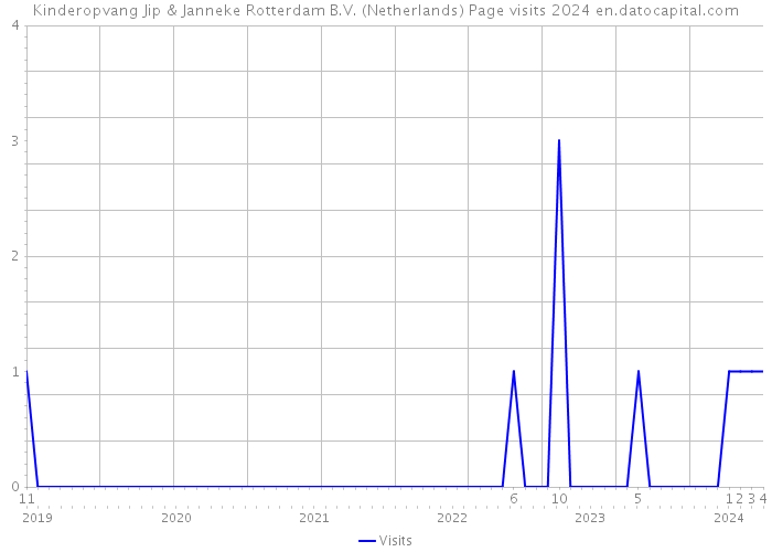 Kinderopvang Jip & Janneke Rotterdam B.V. (Netherlands) Page visits 2024 