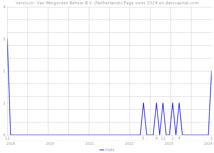 Versloot- Van Wingerden Beheer B.V. (Netherlands) Page visits 2024 
