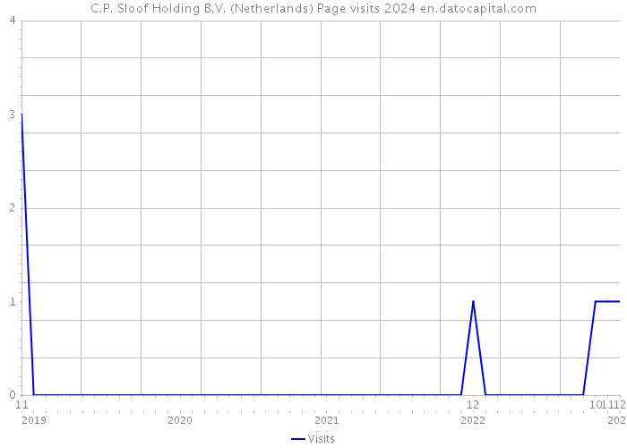 C.P. Sloof Holding B.V. (Netherlands) Page visits 2024 