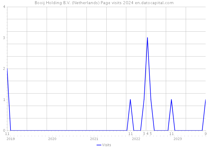 Booij Holding B.V. (Netherlands) Page visits 2024 