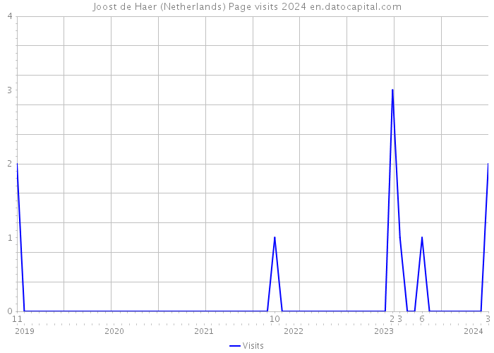 Joost de Haer (Netherlands) Page visits 2024 