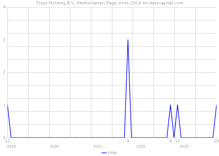 Treur Holding B.V. (Netherlands) Page visits 2024 
