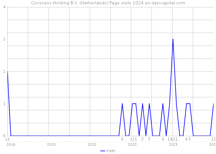 Goossens Holding B.V. (Netherlands) Page visits 2024 