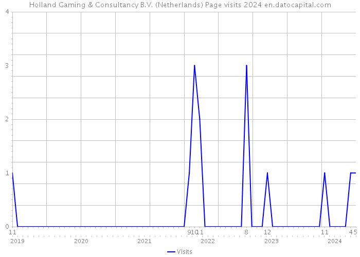 Holland Gaming & Consultancy B.V. (Netherlands) Page visits 2024 