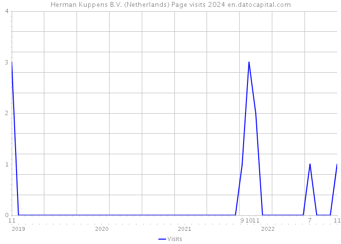 Herman Kuppens B.V. (Netherlands) Page visits 2024 