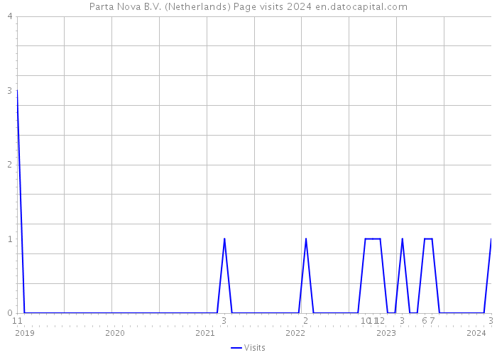 Parta Nova B.V. (Netherlands) Page visits 2024 