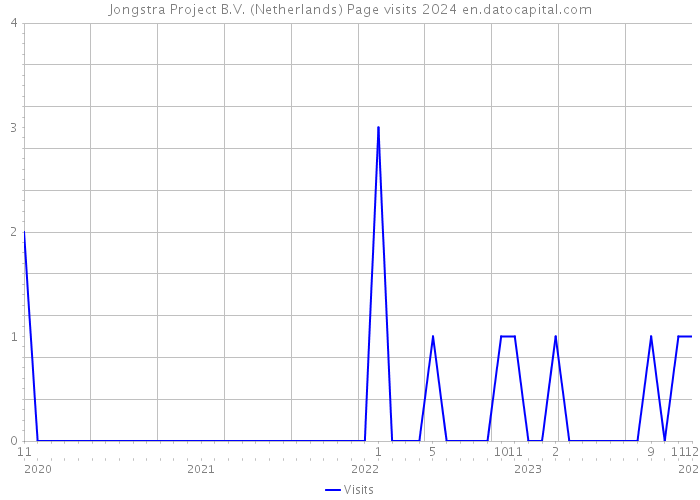 Jongstra Project B.V. (Netherlands) Page visits 2024 