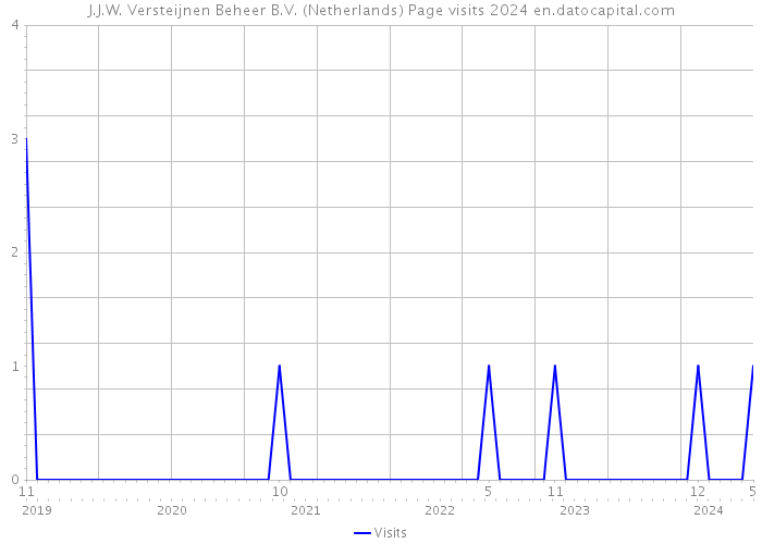J.J.W. Versteijnen Beheer B.V. (Netherlands) Page visits 2024 
