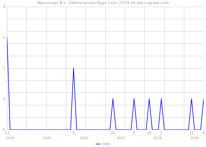 Wassenaar B.V. (Netherlands) Page visits 2024 