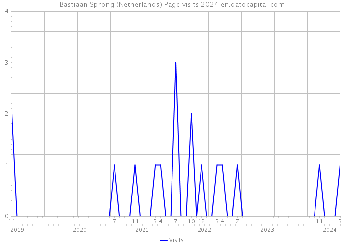 Bastiaan Sprong (Netherlands) Page visits 2024 