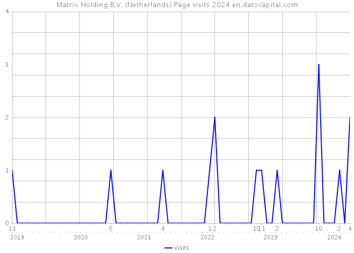 Matrix Holding B.V. (Netherlands) Page visits 2024 