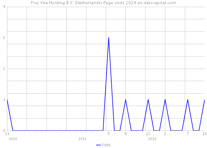 Frui Vita Holding B.V. (Netherlands) Page visits 2024 