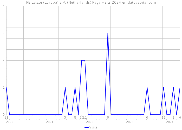 PB Estate (Europa) B.V. (Netherlands) Page visits 2024 