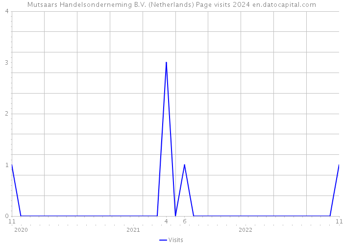 Mutsaars Handelsonderneming B.V. (Netherlands) Page visits 2024 
