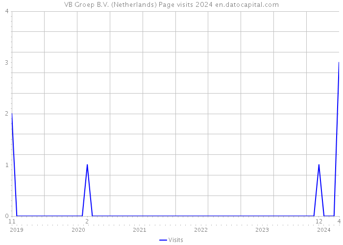 VB Groep B.V. (Netherlands) Page visits 2024 