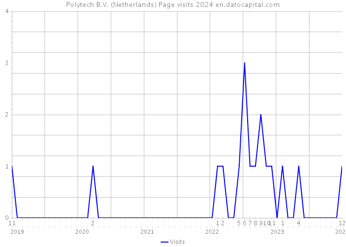 Polytech B.V. (Netherlands) Page visits 2024 