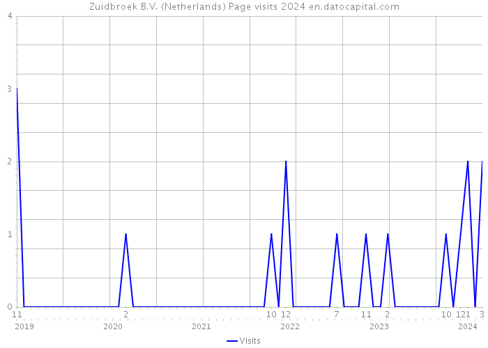Zuidbroek B.V. (Netherlands) Page visits 2024 
